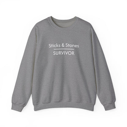 Sticks & Stones Survivor Crew Neck Sweatshirt
