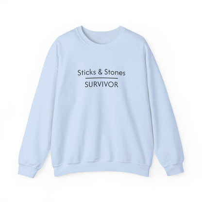 Sticks & Stones Survivor Crew Neck Sweatshirt