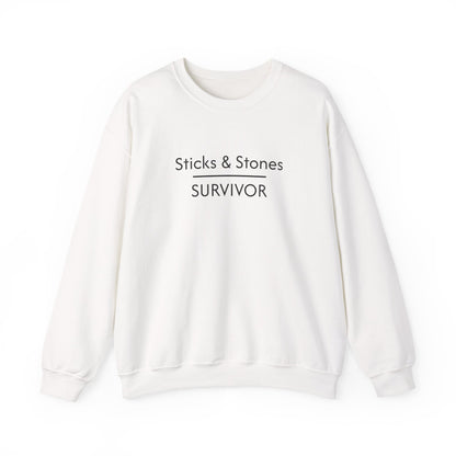 Sticks & Stones Survivor Crew Neck Sweatshirt