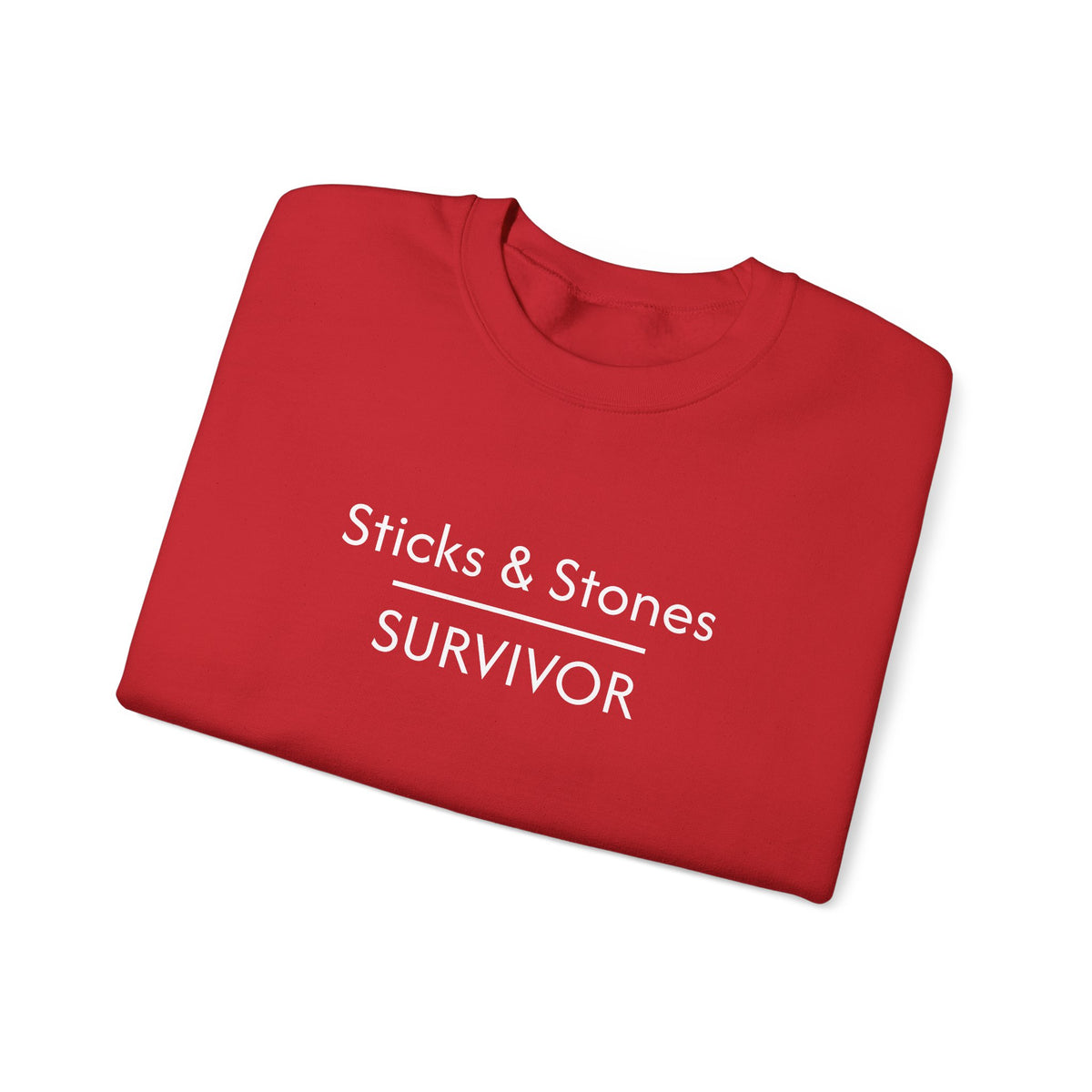 Sticks & Stones Survivor Crew Neck Sweatshirt
