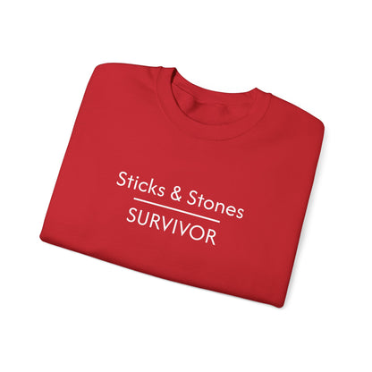 Sticks & Stones Survivor Crew Neck Sweatshirt