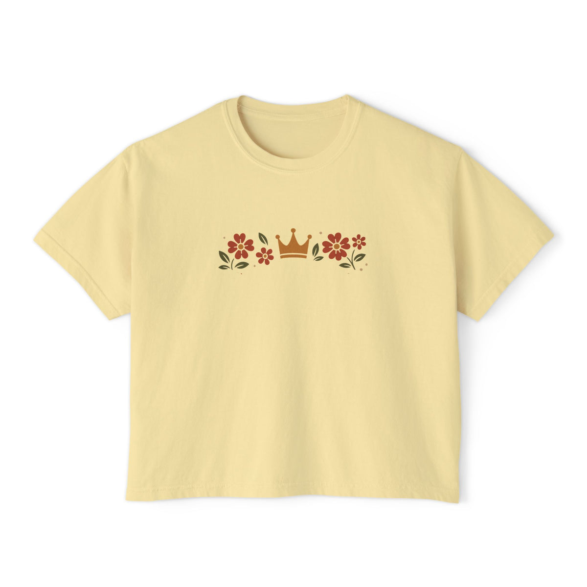 Sidequest Queen Floral - Women's Boxy Tee