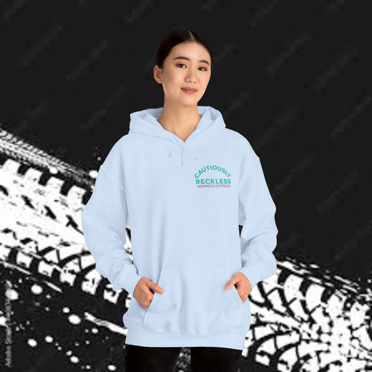 Life Is Better on the Trails - Cautiously Reckless Women's Offroad Hoodie