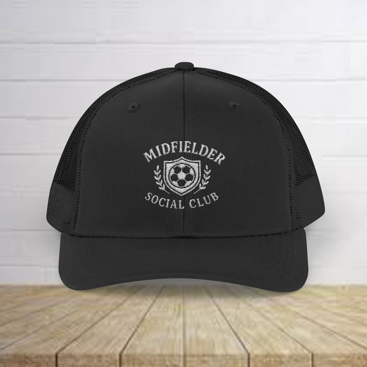 Midfielder Social Club w/White Logo - Snapback Trucker Cap
