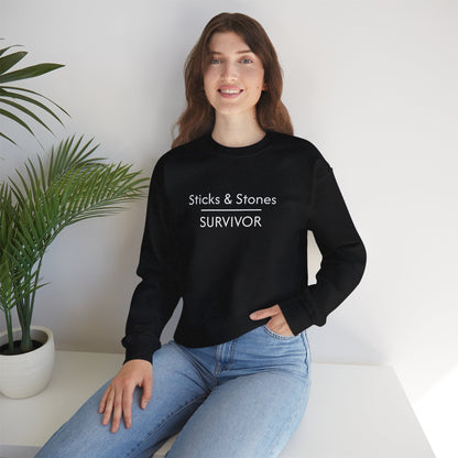 Sticks & Stones Survivor Crew Neck Sweatshirt