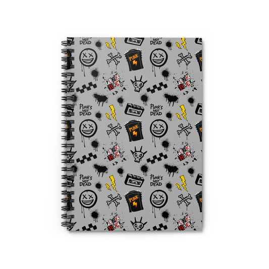 Punk Rock Spiral Notebook – Grunge, Grit & Rebellion