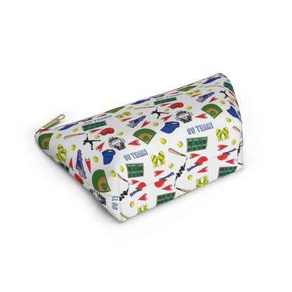 Softball Inspired Accessory Pouch