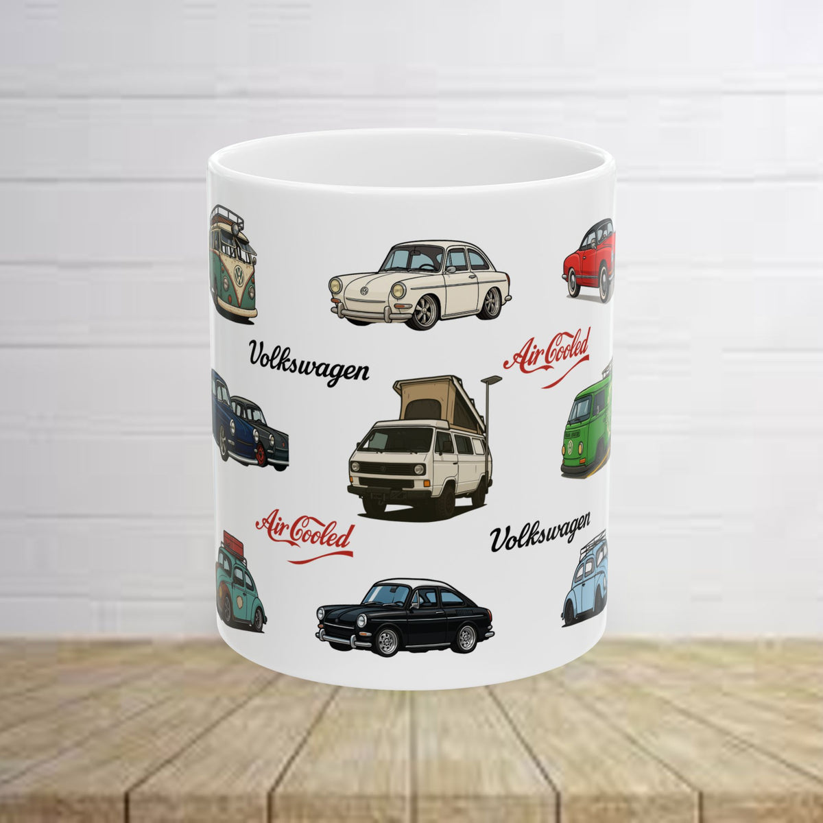 Vintage VW Ceramic Mug, (11oz, 15oz)