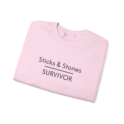 Sticks & Stones Survivor Crew Neck Sweatshirt