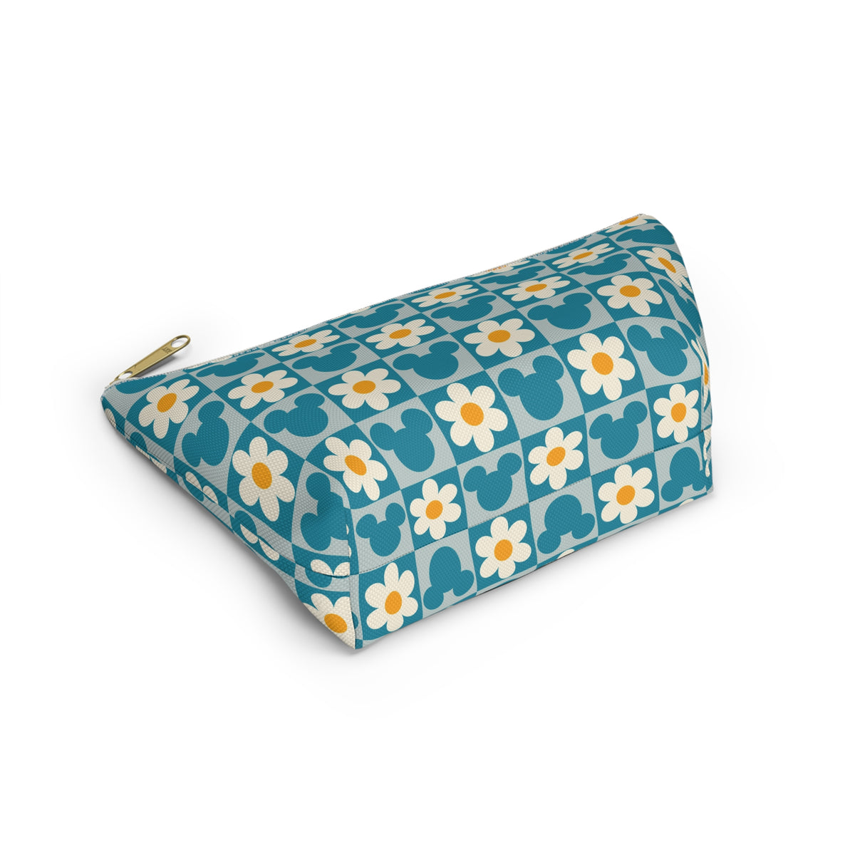 Retro Mickey & Daisy Checkered Accessory Pouch