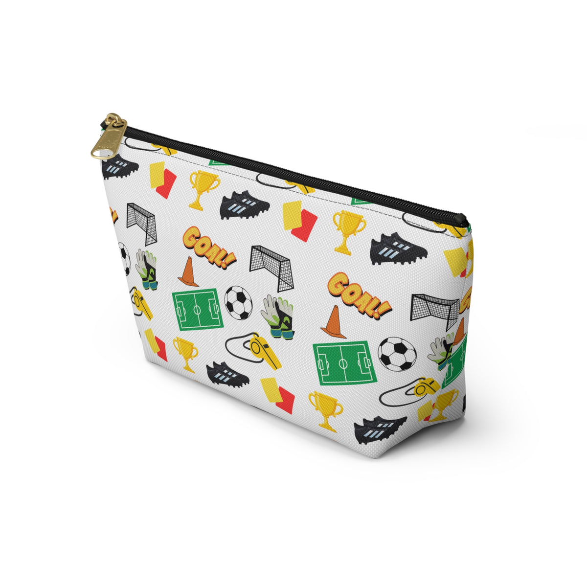 Soccer-Themed Accessory Pouch, Fun Pouch for Sports Lovers, Ideal for Organizing, Gifts for Coaches, Back to School Supplies