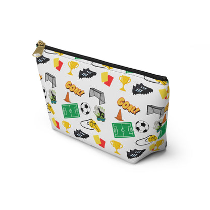 Soccer-Themed Accessory Pouch, Fun Pouch for Sports Lovers, Ideal for Organizing, Gifts for Coaches, Back to School Supplies