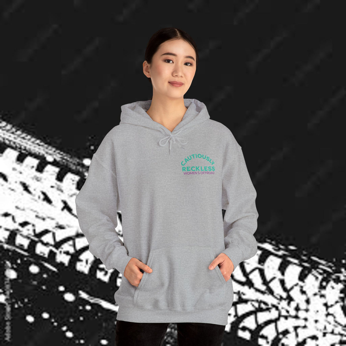 Life Is Better on the Trails - Cautiously Reckless Women's Offroad Hoodie