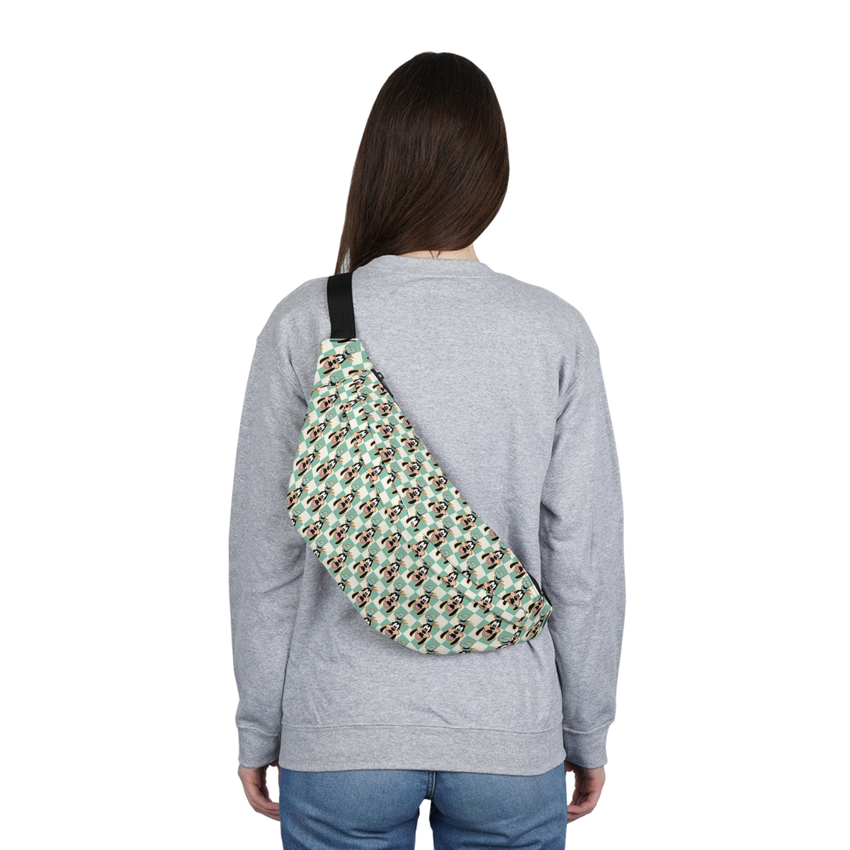 Goofy Themed Checkered Fanny Pack