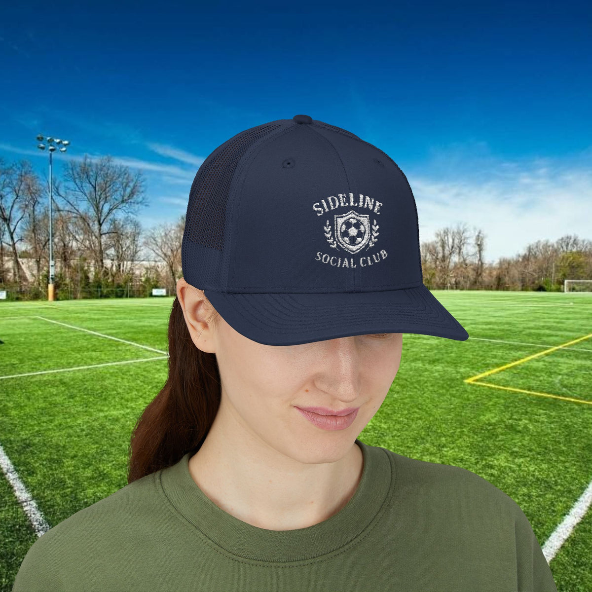 Sideline Social Club Trucker Hat – For the Fans Who Never Miss a Match