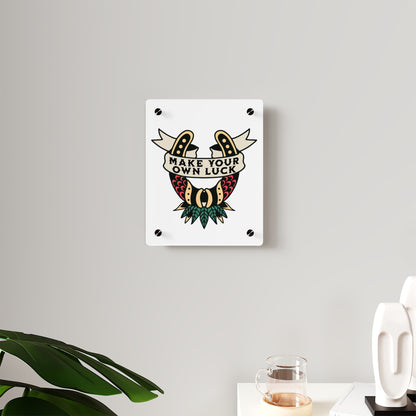 Traditional Style Tattoo Wall Art - Make Your Own Luck