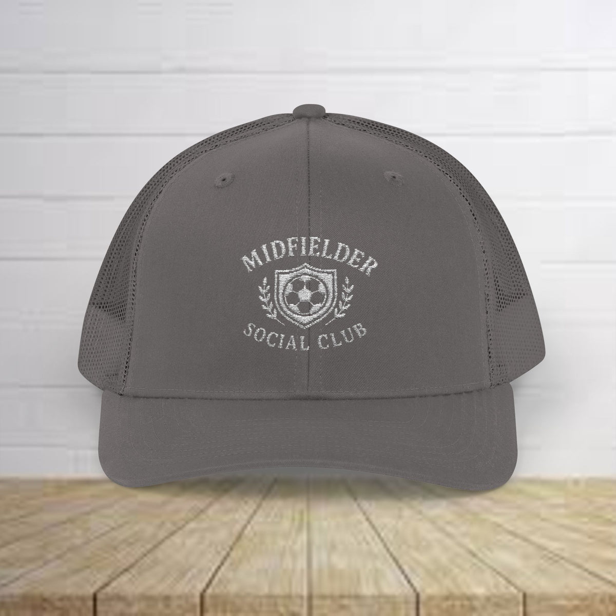 Midfielder Social Club w/White Logo - Snapback Trucker Cap