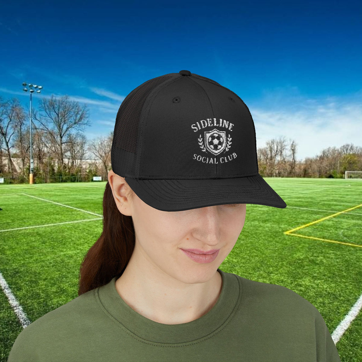 Sideline Social Club Trucker Hat – For the Fans Who Never Miss a Match