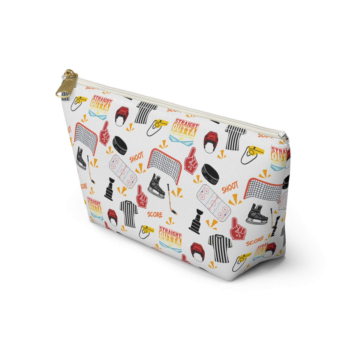 Hockey Inspired "Straight Outta the Penalty Box" Accessory Pouch