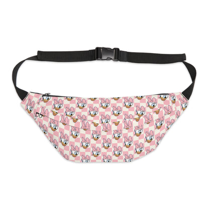 Daisy Duck Inspired Pink Checkered Large Fanny Pack