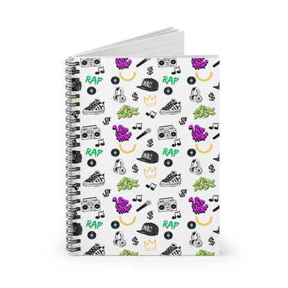 Hip-Hop Vibes Spiral Notebook – Rap, Swag & Beats on Every Page