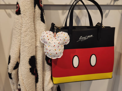 Christmas Lights Mouse Bag Charm – Festive Holiday Purse Accessory
