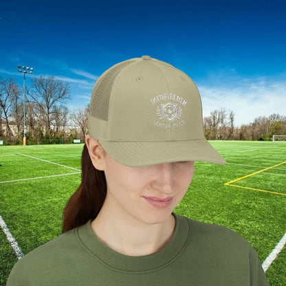 Midfielder Social Club w/White Logo - Snapback Trucker Cap