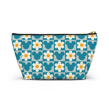 Retro Mickey & Daisy Checkered Accessory Pouch