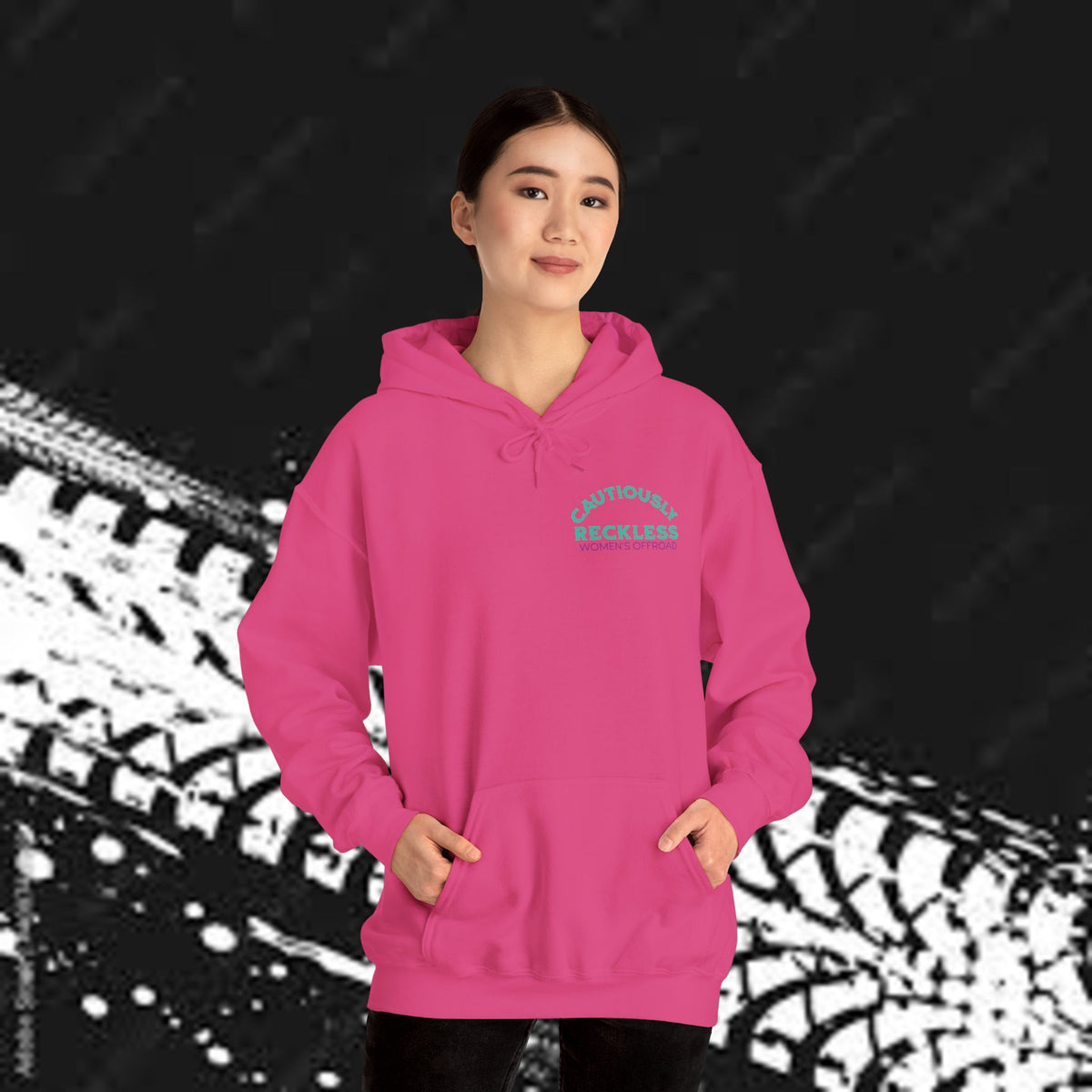 Life Is Better on the Trails - Cautiously Reckless Women's Offroad Hoodie