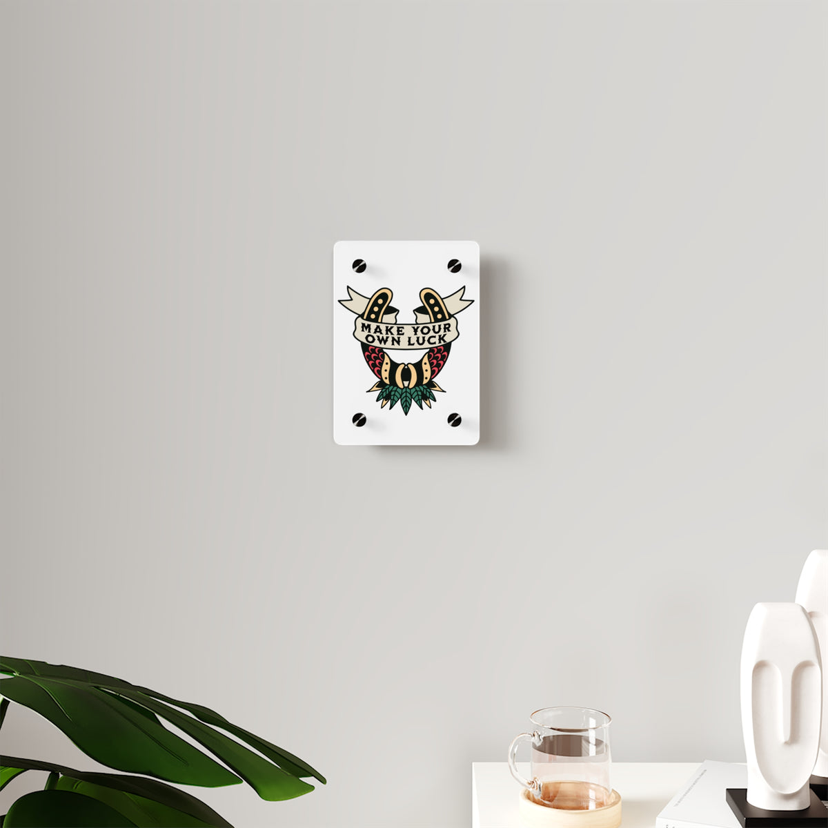 Traditional Style Tattoo Wall Art - Make Your Own Luck