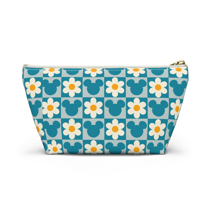Retro Mickey & Daisy Checkered Accessory Pouch