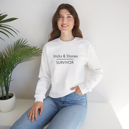 Sticks & Stones Survivor Crew Neck Sweatshirt