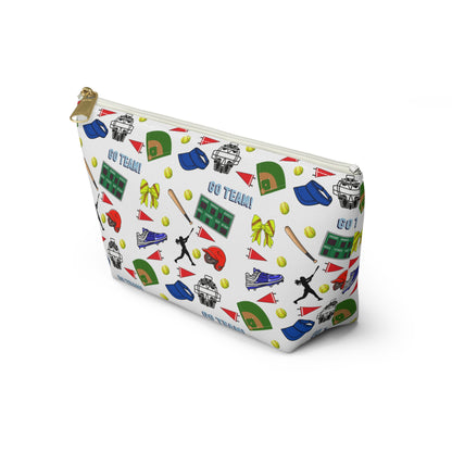 Softball Inspired Accessory Pouch