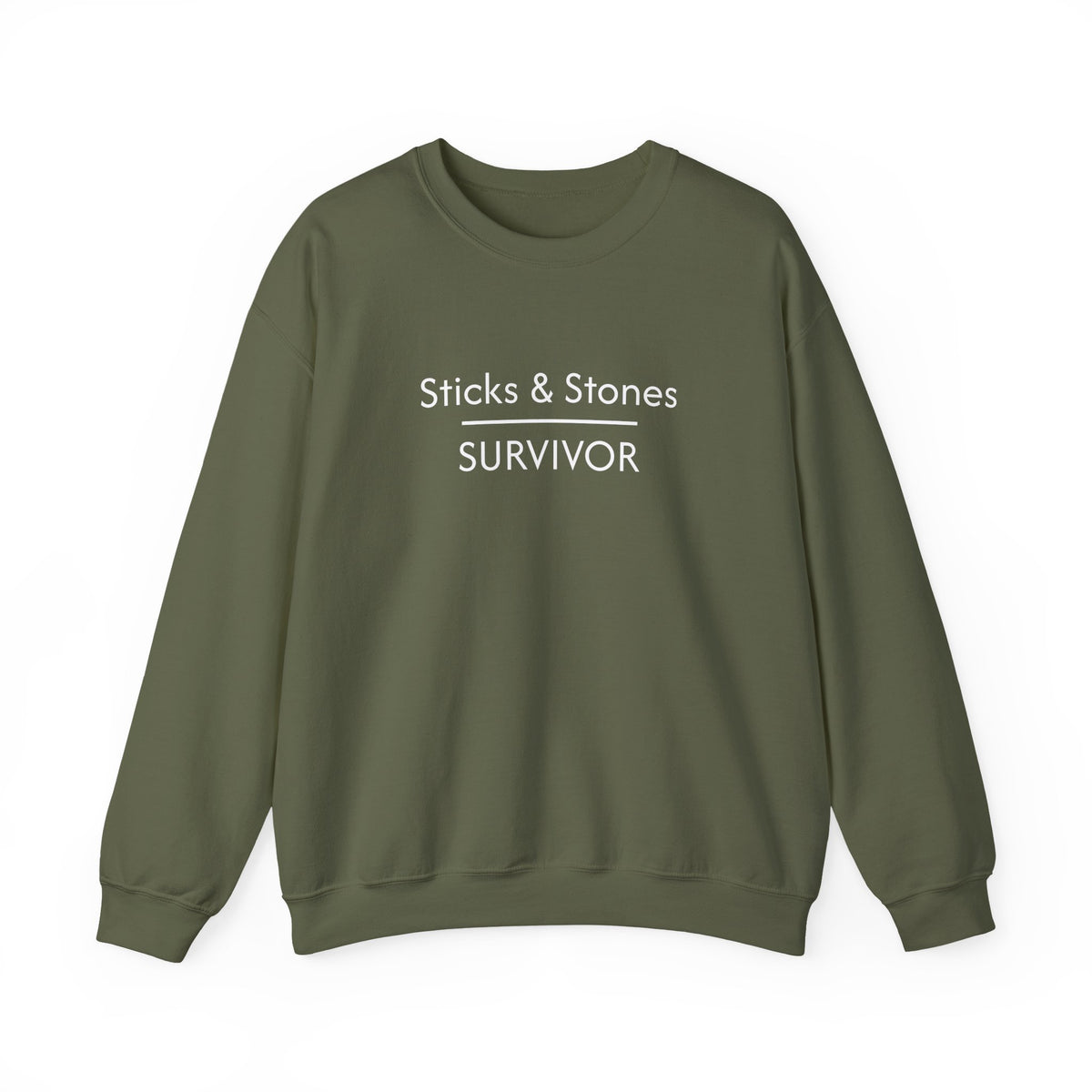 Sticks & Stones Survivor Crew Neck Sweatshirt