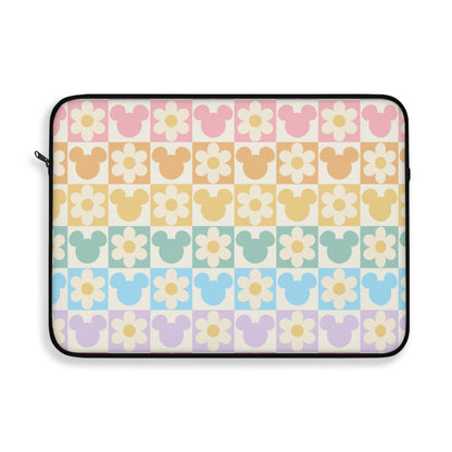Retro Mouse & Daisy Laptop Sleeve