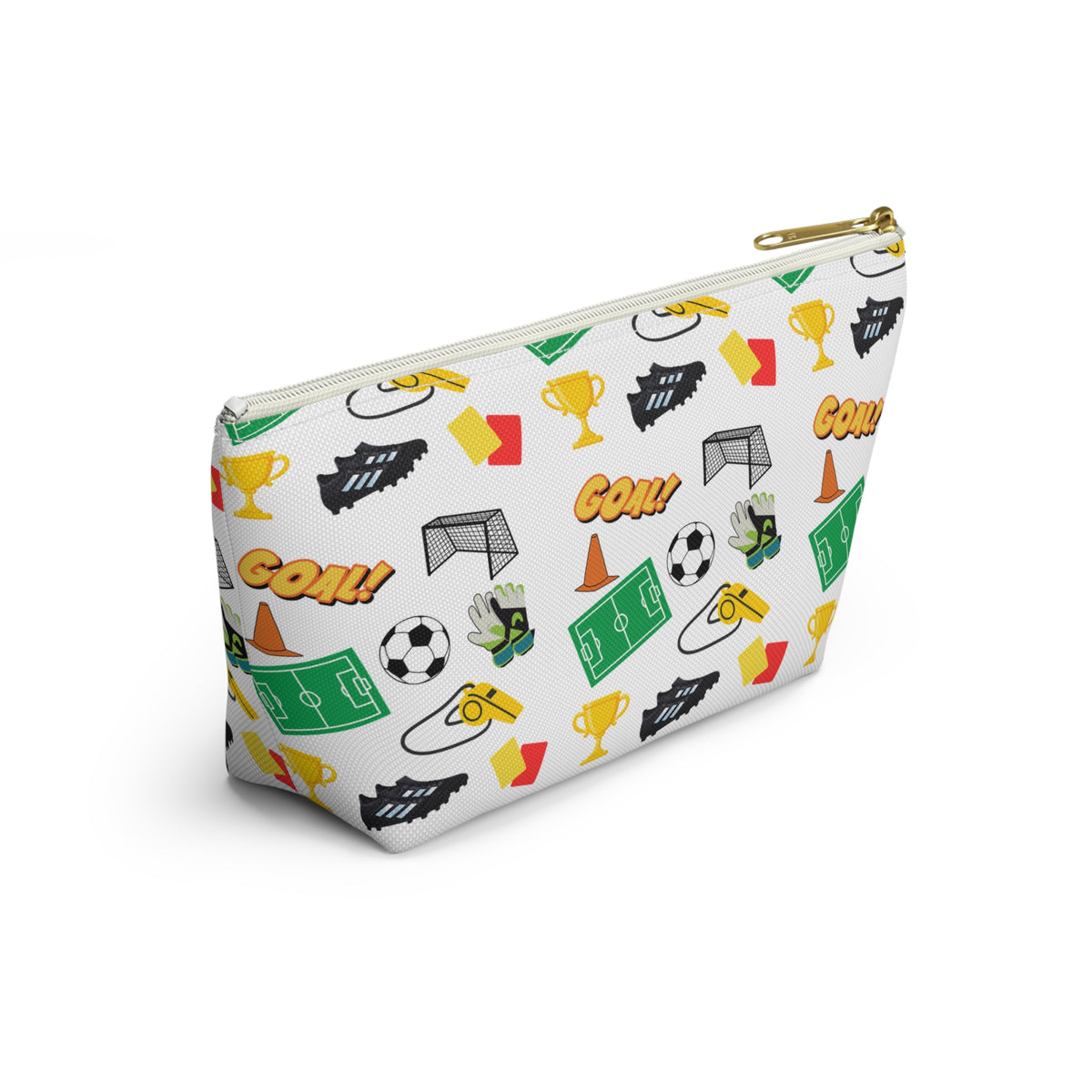 Soccer-Themed Accessory Pouch, Fun Pouch for Sports Lovers, Ideal for Organizing, Gifts for Coaches, Back to School Supplies