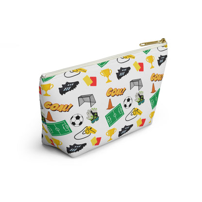 Soccer-Themed Accessory Pouch, Fun Pouch for Sports Lovers, Ideal for Organizing, Gifts for Coaches, Back to School Supplies