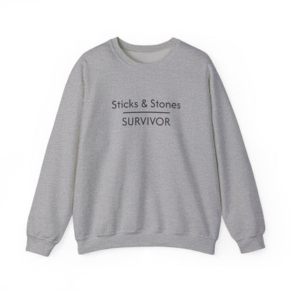 Sticks & Stones Survivor Crew Neck Sweatshirt