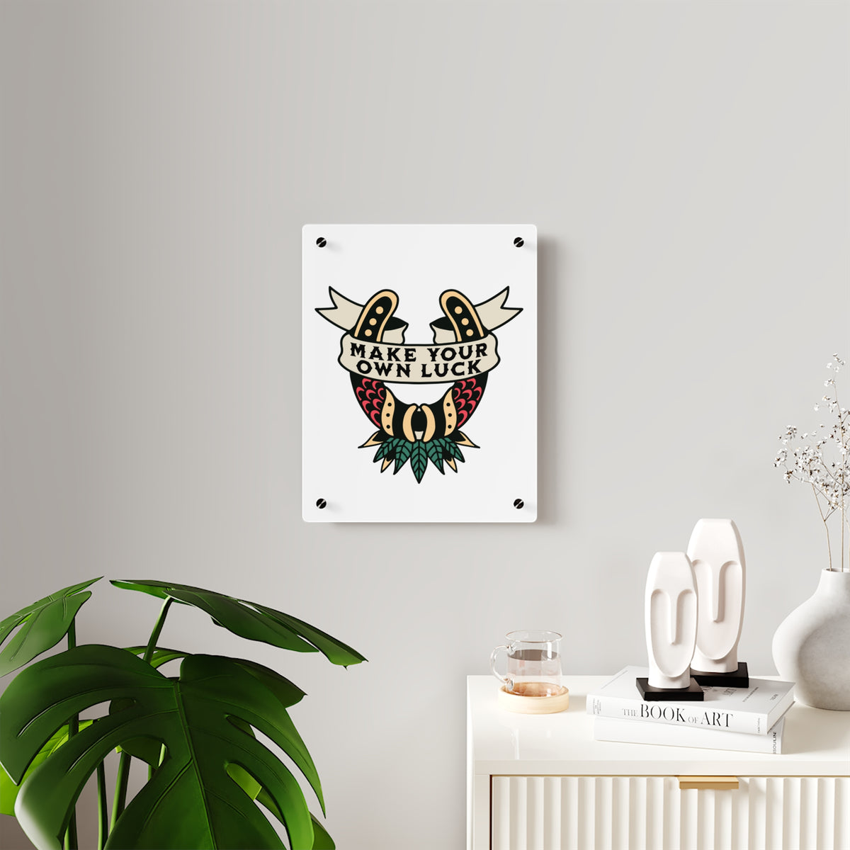 Traditional Style Tattoo Wall Art - Make Your Own Luck
