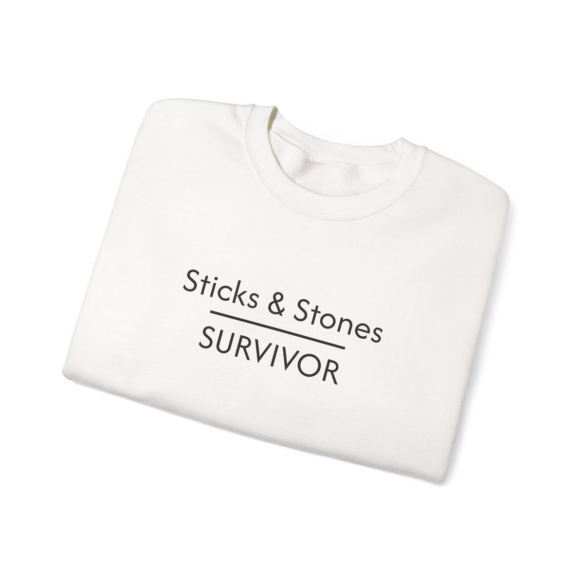 Sticks & Stones Survivor Crew Neck Sweatshirt