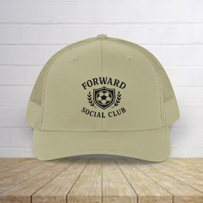 Forward Social Club in Black - Snapback Trucker Cap
