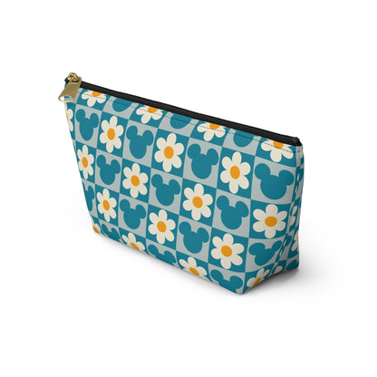 Retro Mickey & Daisy Checkered Accessory Pouch