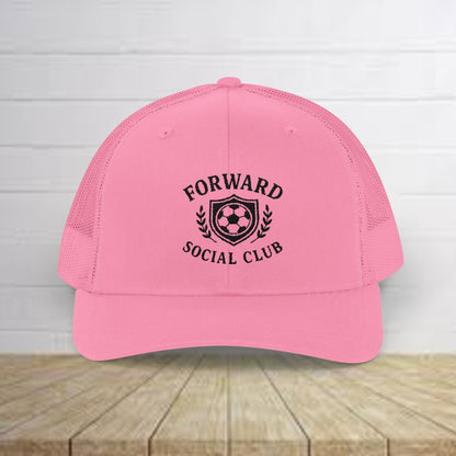 Forward Social Club in Black - Snapback Trucker Cap