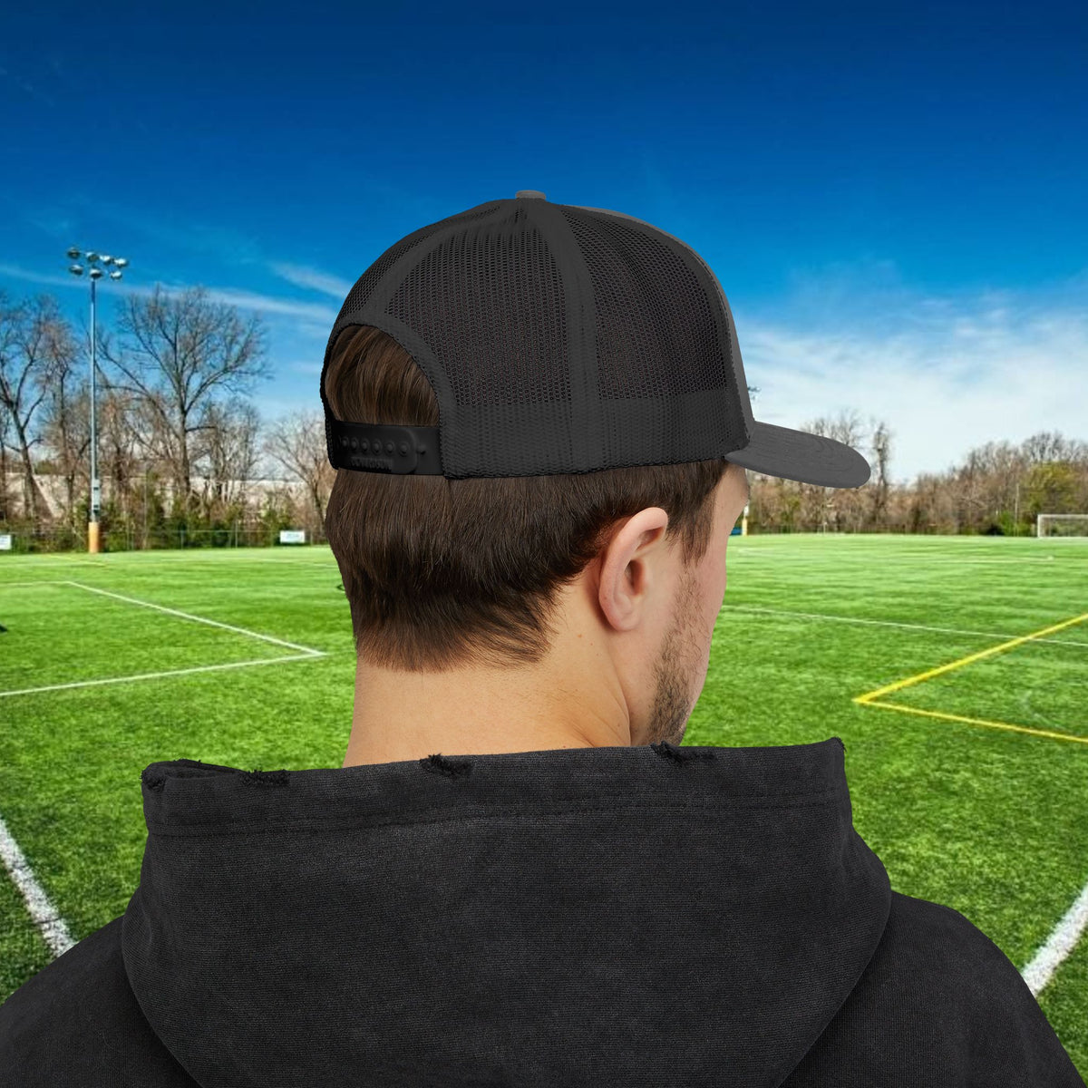 Midfielder Social Club w/White Logo - Snapback Trucker Cap
