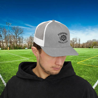 Forward Social Club in Black - Snapback Trucker Cap