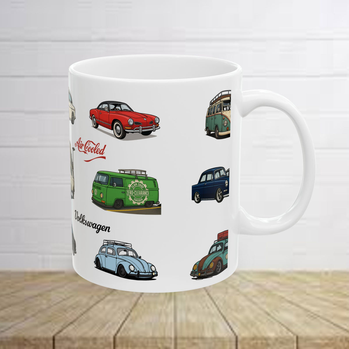 Vintage VW Ceramic Mug, (11oz, 15oz)