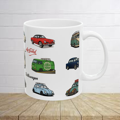Vintage VW Ceramic Mug, (11oz, 15oz)