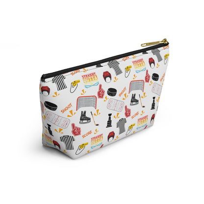 Hockey Inspired "Straight Outta the Penalty Box" Accessory Pouch