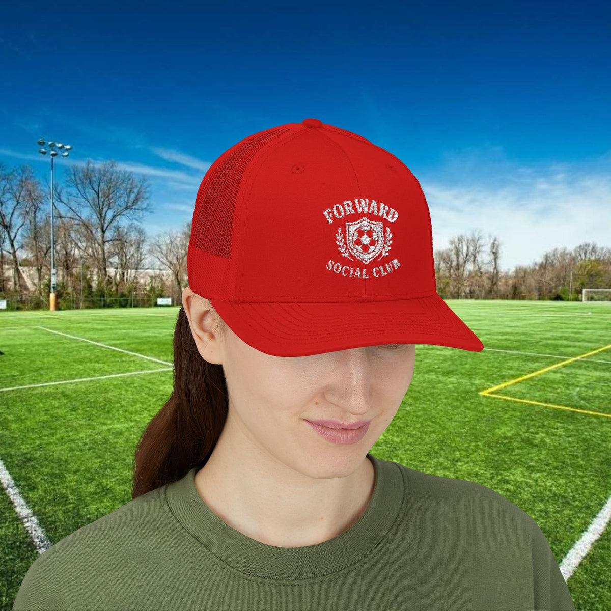 Forward Social Club in white - Snapback Trucker Cap