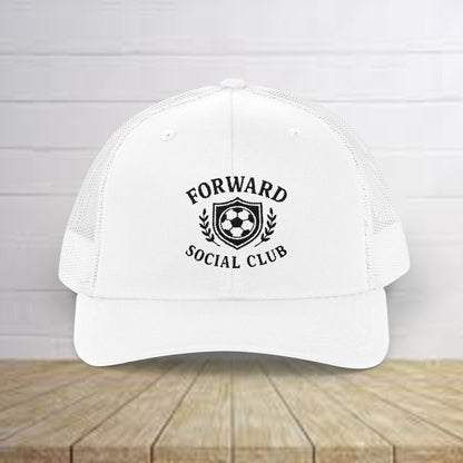 Forward Social Club in Black - Snapback Trucker Cap